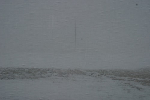 IMG_9818 The only thing you can see that shows you where the road kinda sorta is...